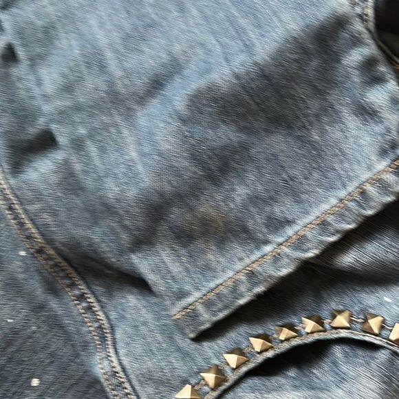 Forever 21 ripped paint splatter jeans size 30 - Picture 5 of 9